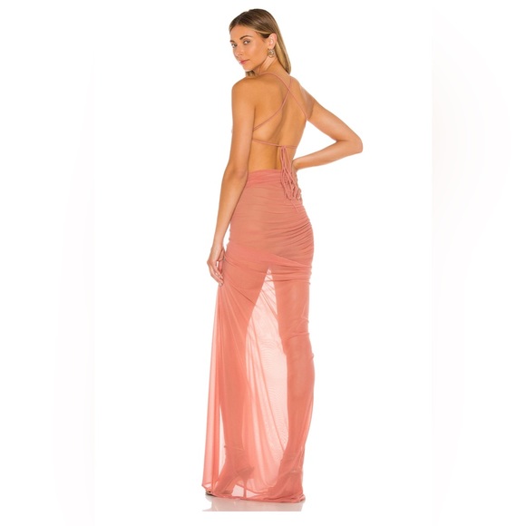 Michael Costello x REVOLVE Follie Gown in Mauve - Picture 4 of 17